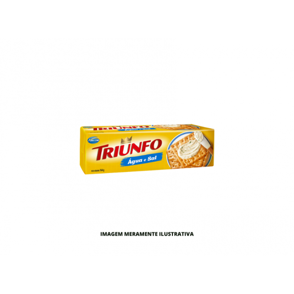 BISCOITO AGUA E SAL TRIUNFO 1X40X164G